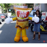 inflatable model cartoon walking